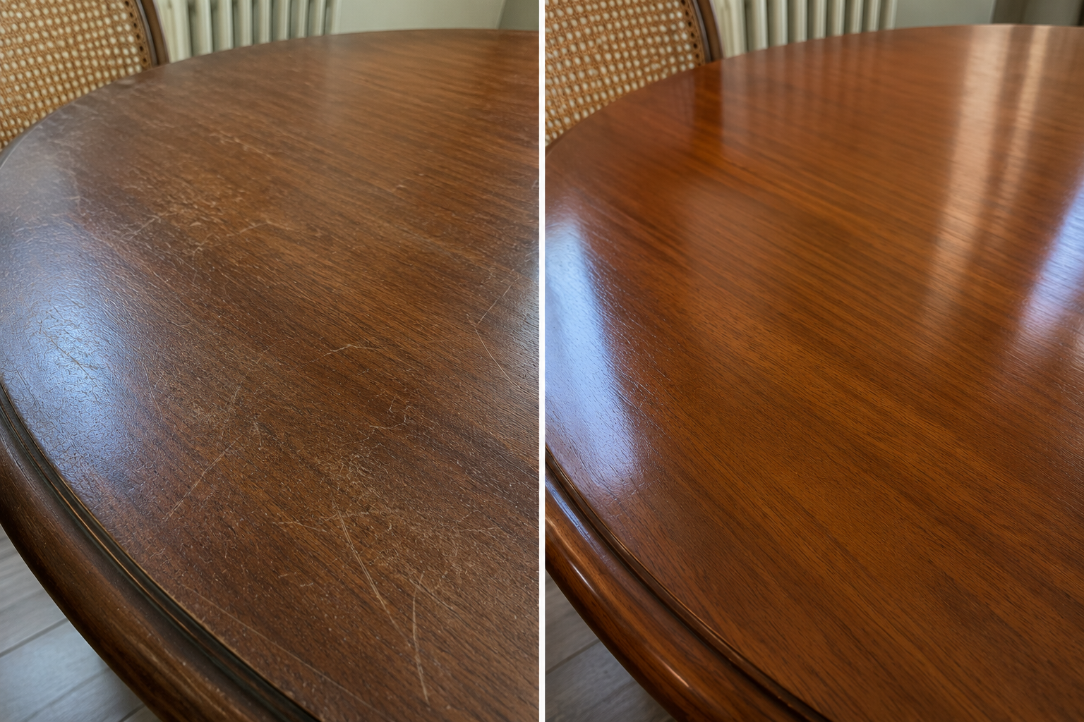Foto recensione tavolo in legno lucido