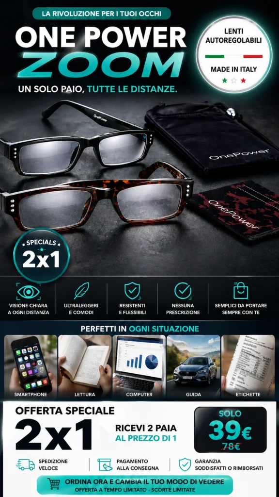 Occhiali One Power Zoom con custodia