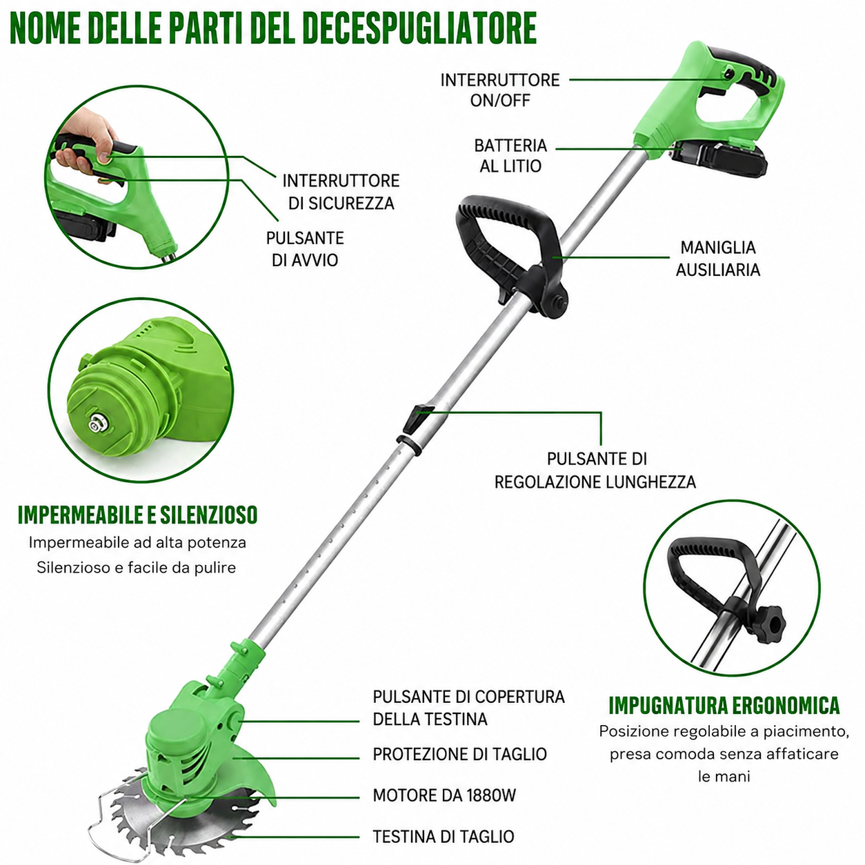 Cordless Trimmer lama a disco