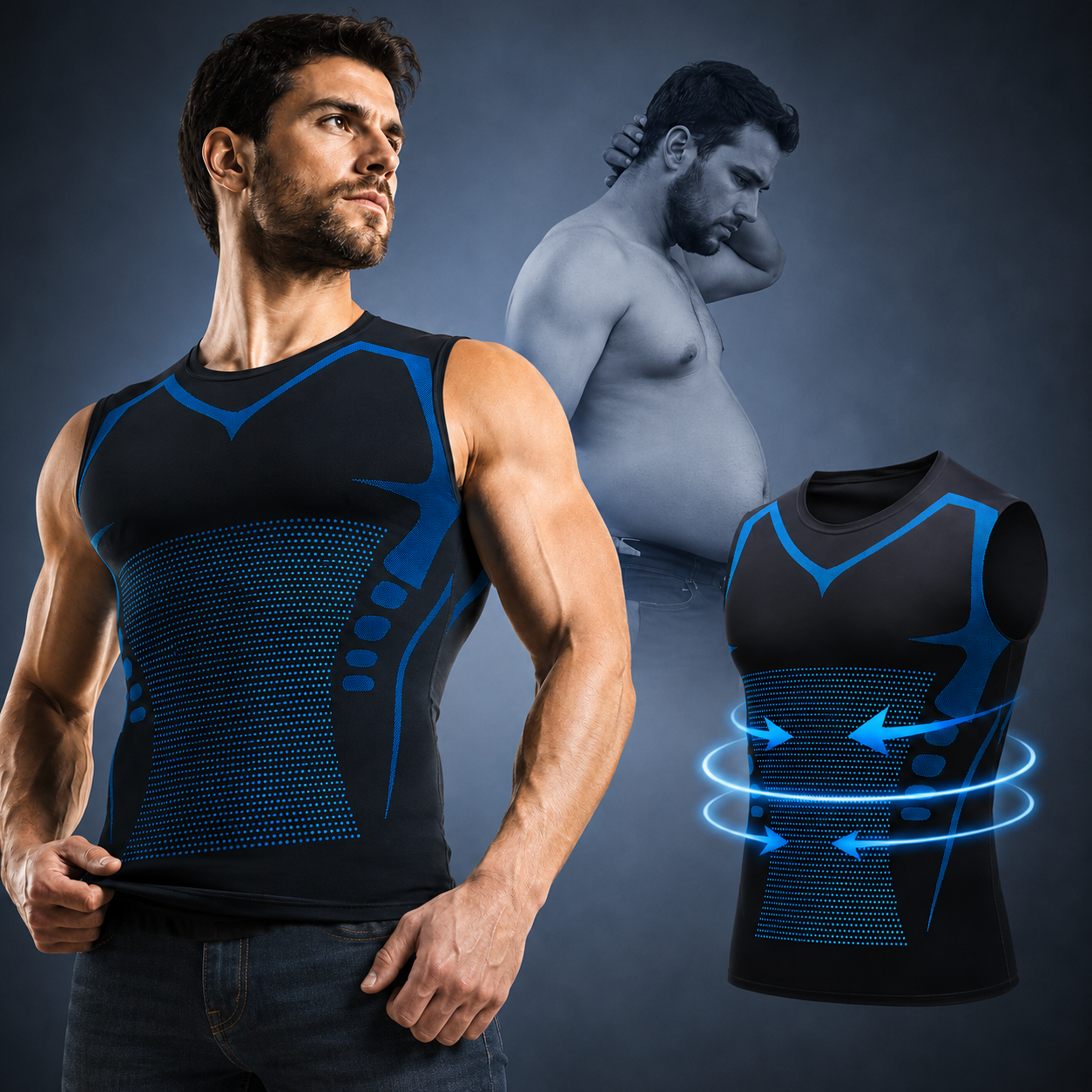 SlimFit, canottiera contenitiva modellante unisex