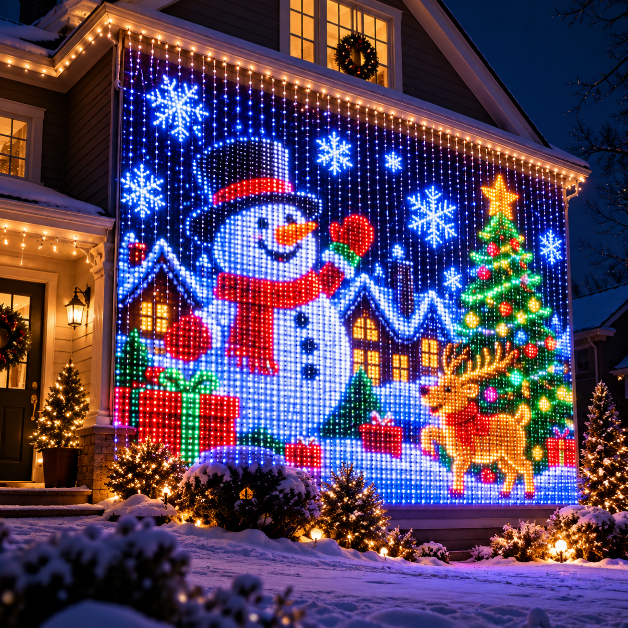 Casa decorata con Magic PixelCurtain