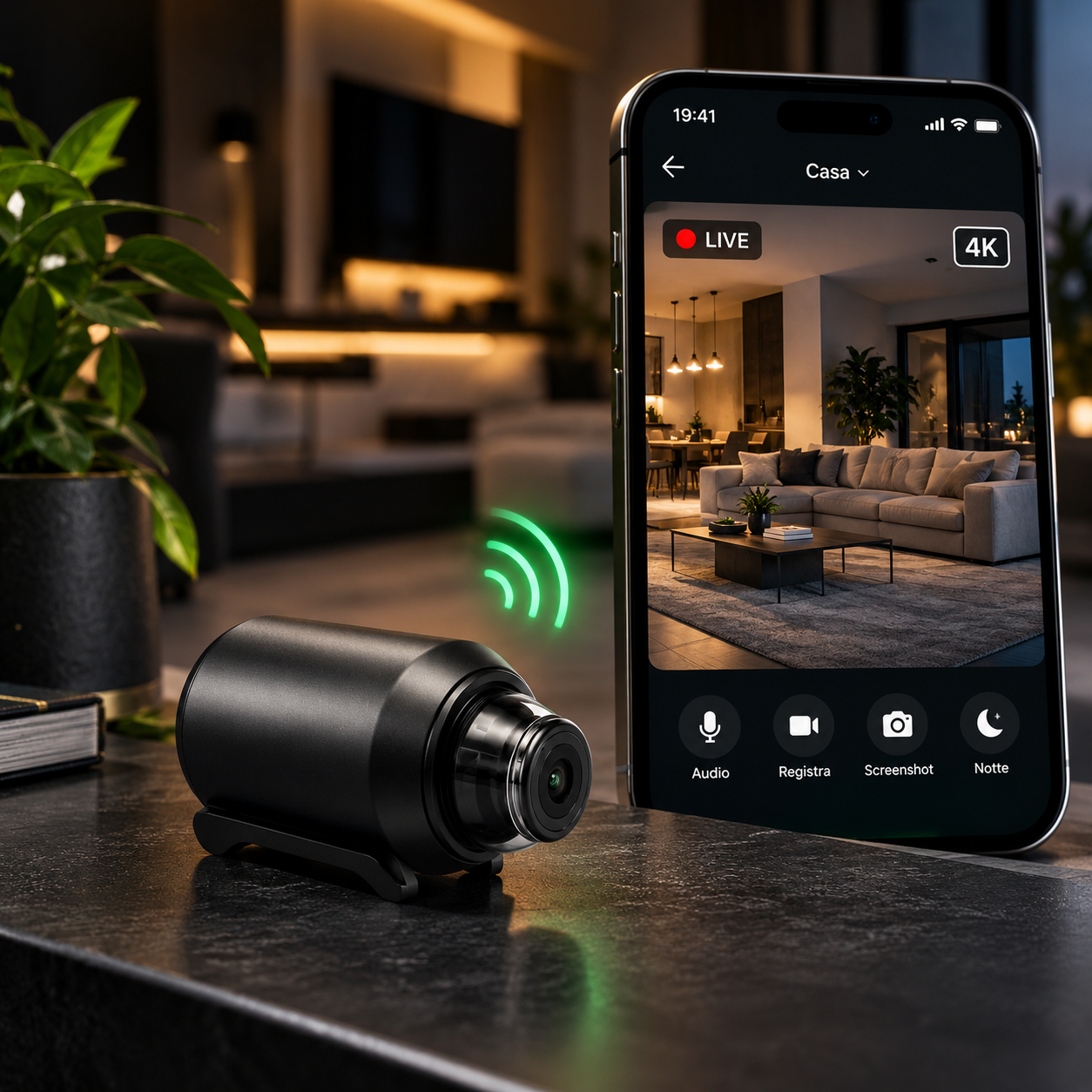 Mini Camera in ambiente domestico